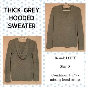 Thick hooded sweater